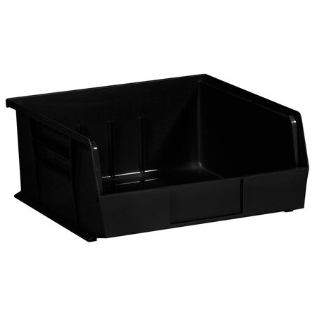 Bsc Preferred 10-7/8 x 11 x 5'' Black Plastic Stack & Hang Bin Boxes, 6PK BUY00014924